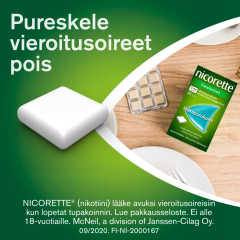 NICORETTE MENTHOLMINT lääkepurukumi 2 mg 210 fol