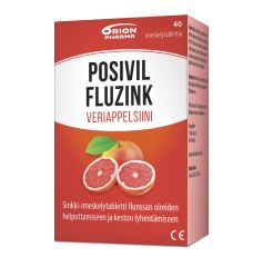 POSIVIL FLUZINK VERIAPPELSIINI IMESKELYTABLETTI 40 TABL