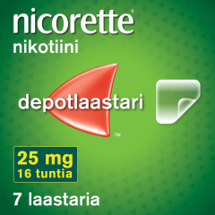 NICORETTE 25 mg/16 h depotlaast 7 kpl